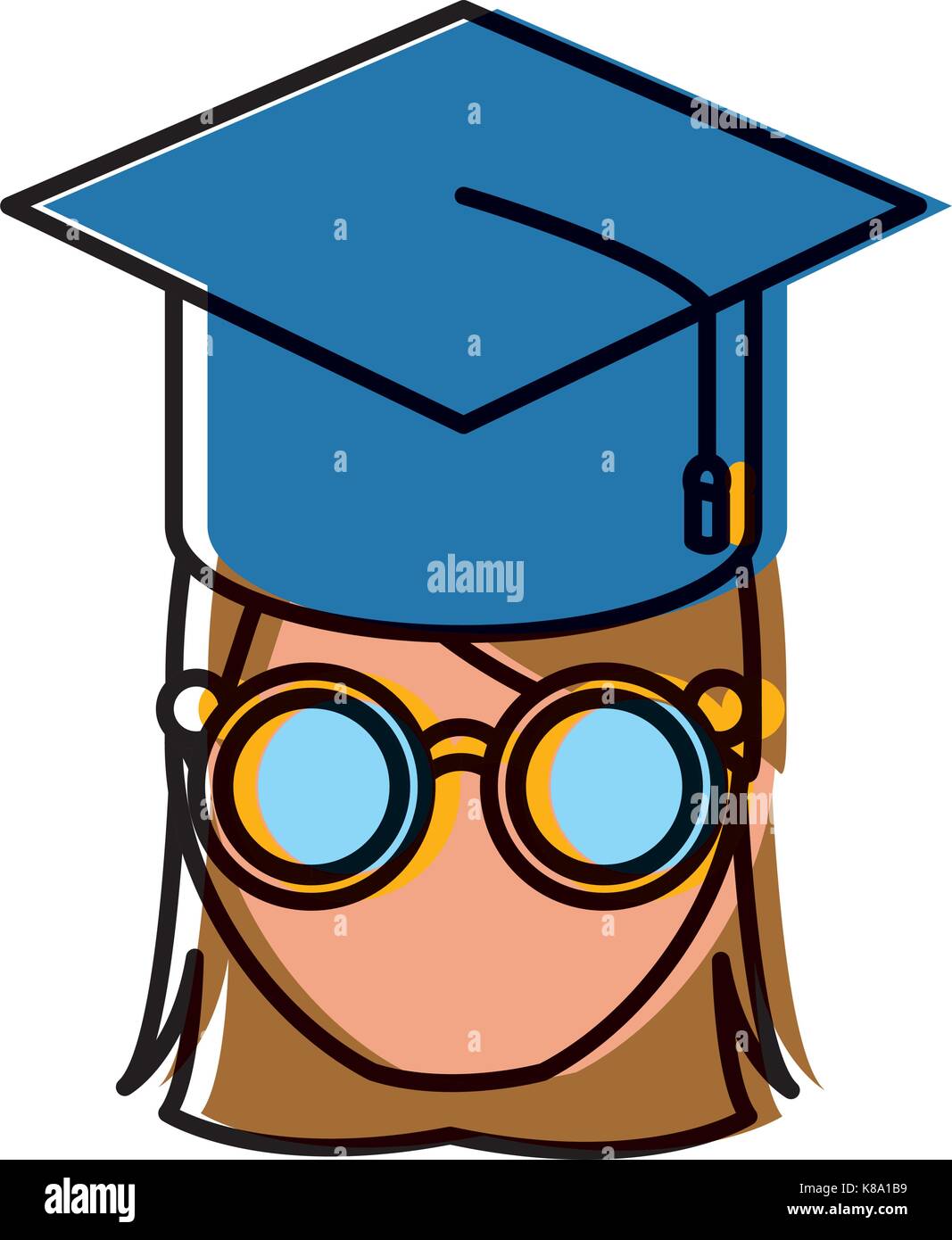 Student graduation cartoon Stock Vector Image & Art - Alamy