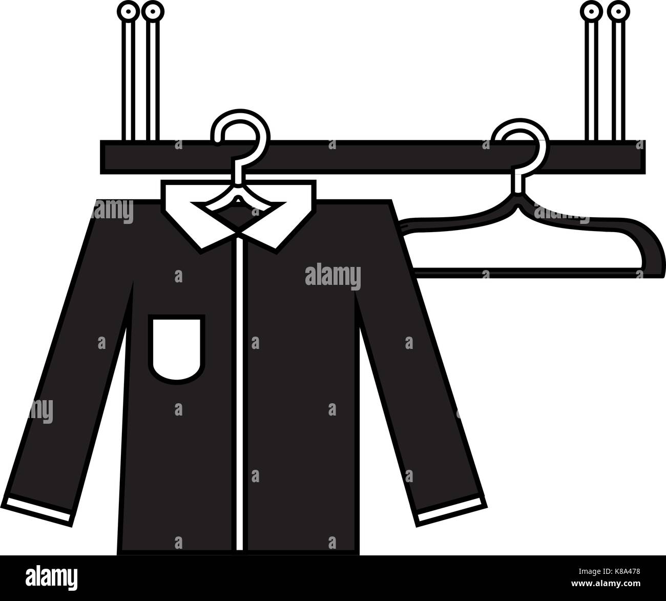 contour-shelf-design-with-clothes-hanging-icon-stock-vector-image-art