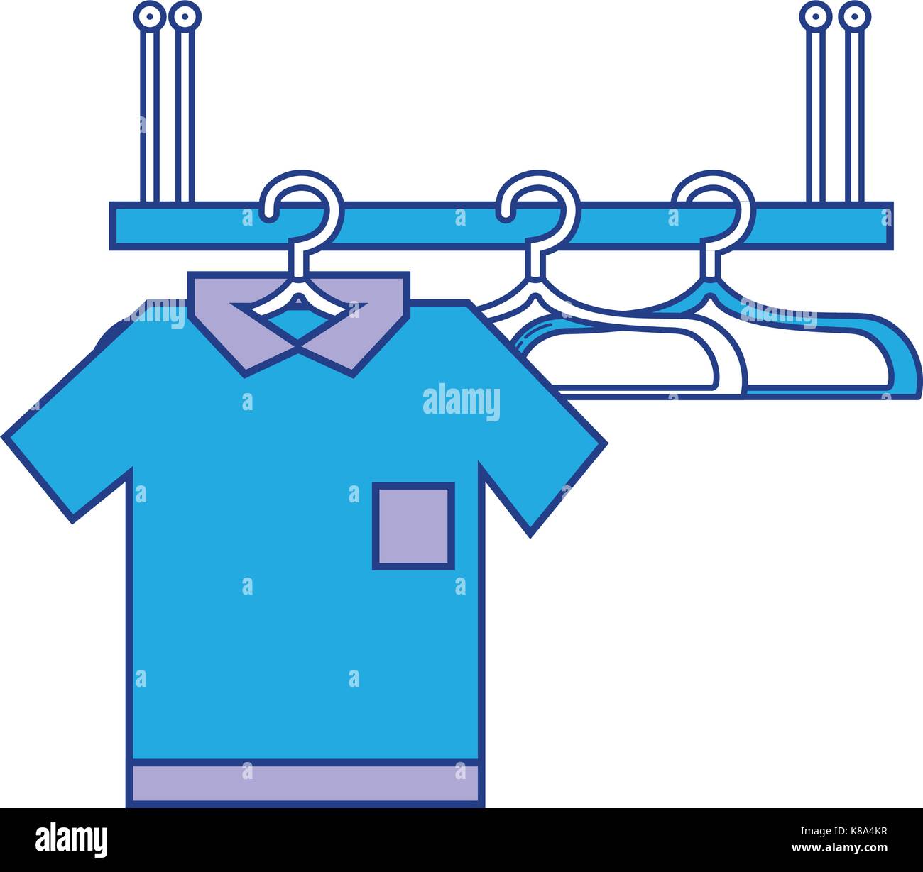 shelf-design-with-clothes-hanging-icon-stock-vector-image-art-alamy