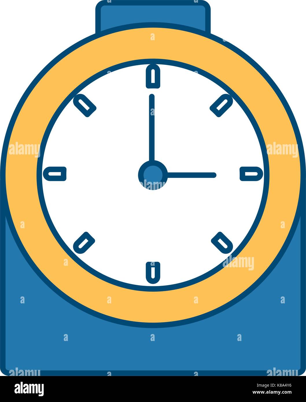 Wall clock isolated Stock Vector Image & Art - Alamy