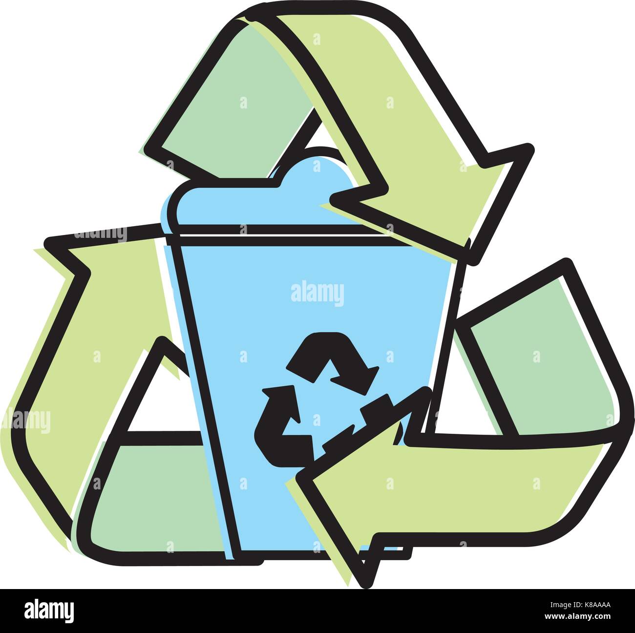 Recycle Symbol Can High Resolution Stock Photography and Images - Alamy
