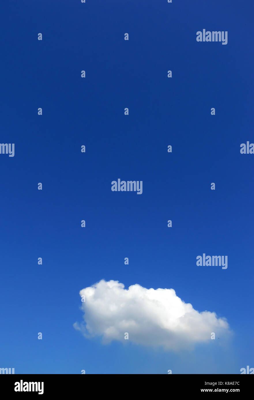 white cloud on blue sky with copyspace Stock Photo