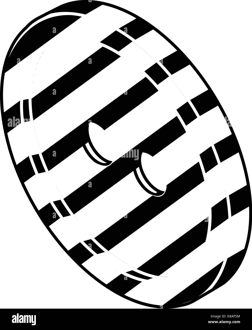 Black and white clothes button icon, simple style Stock Vector Image ...