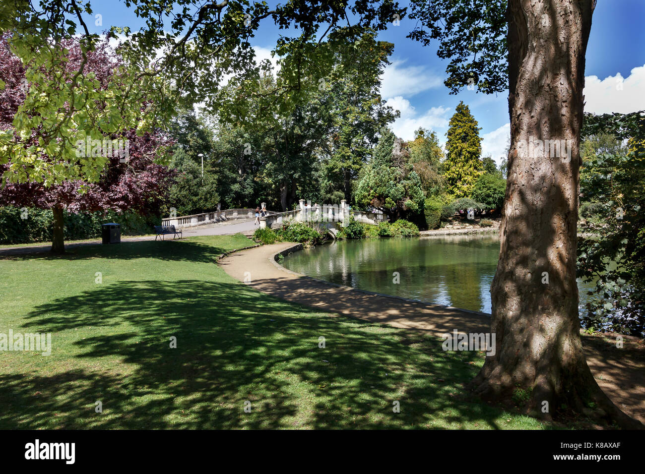 Pittville Park, Cheltenham, Gloucestershire, UK. Stock Photo