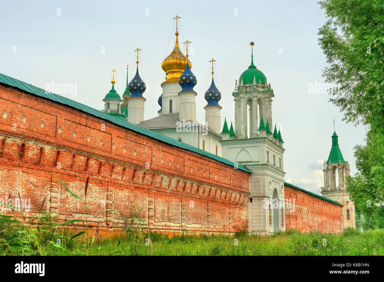Spaso-Yakovlevsky Monastery or Monastery of St. Jacob Saviour in Rostov, the Golden Ring of Russia Stock Photo