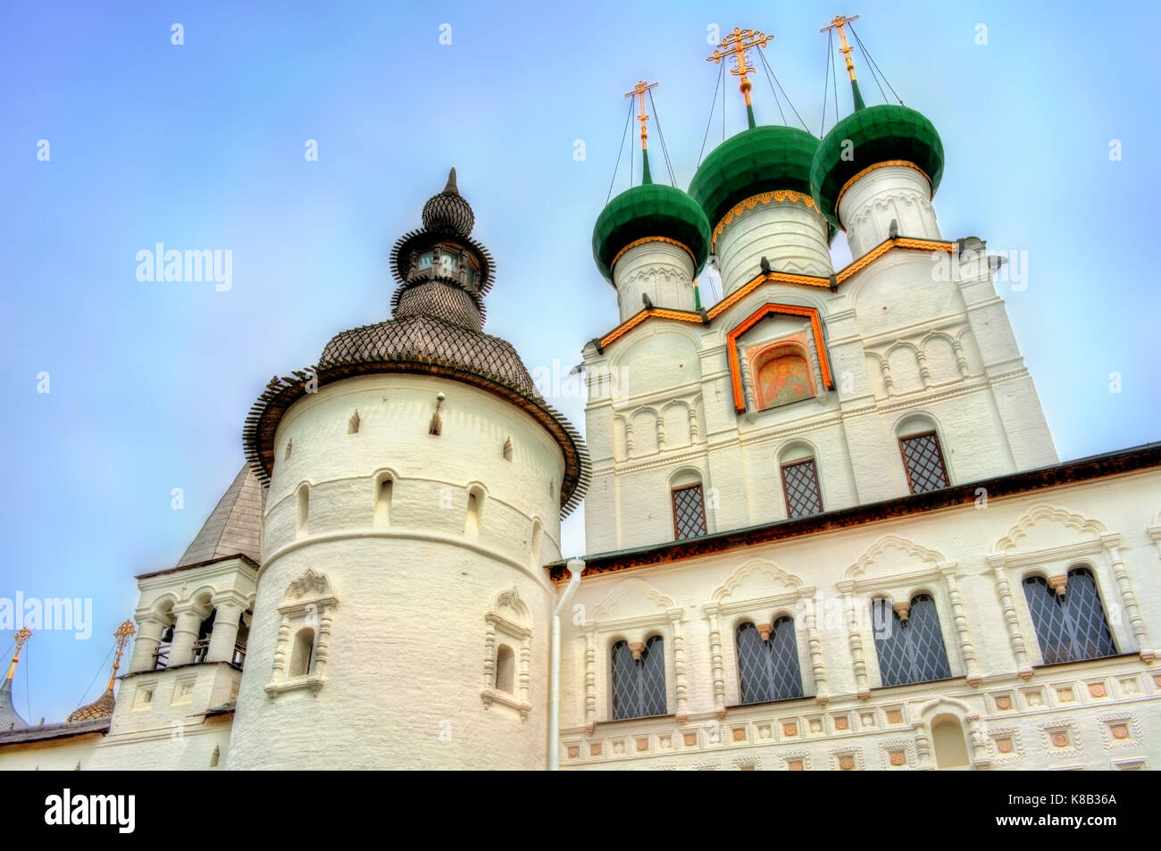 Rostov Kremlin, the Golden Ring of Russia Stock Photo