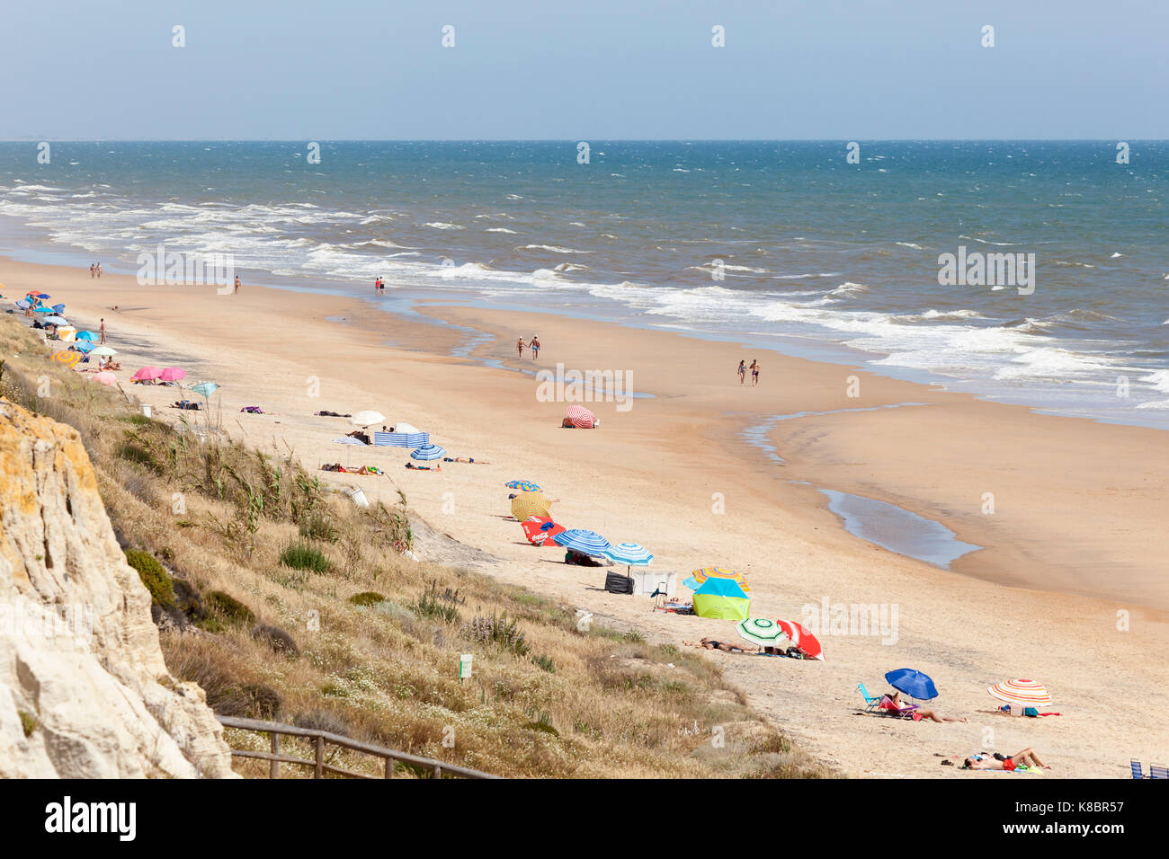 Playa del Asperillo beach in Matalascanas. Donana Natural Park, Huelva province, Costa de la Luz, Andalusia, Spain Stock Photo