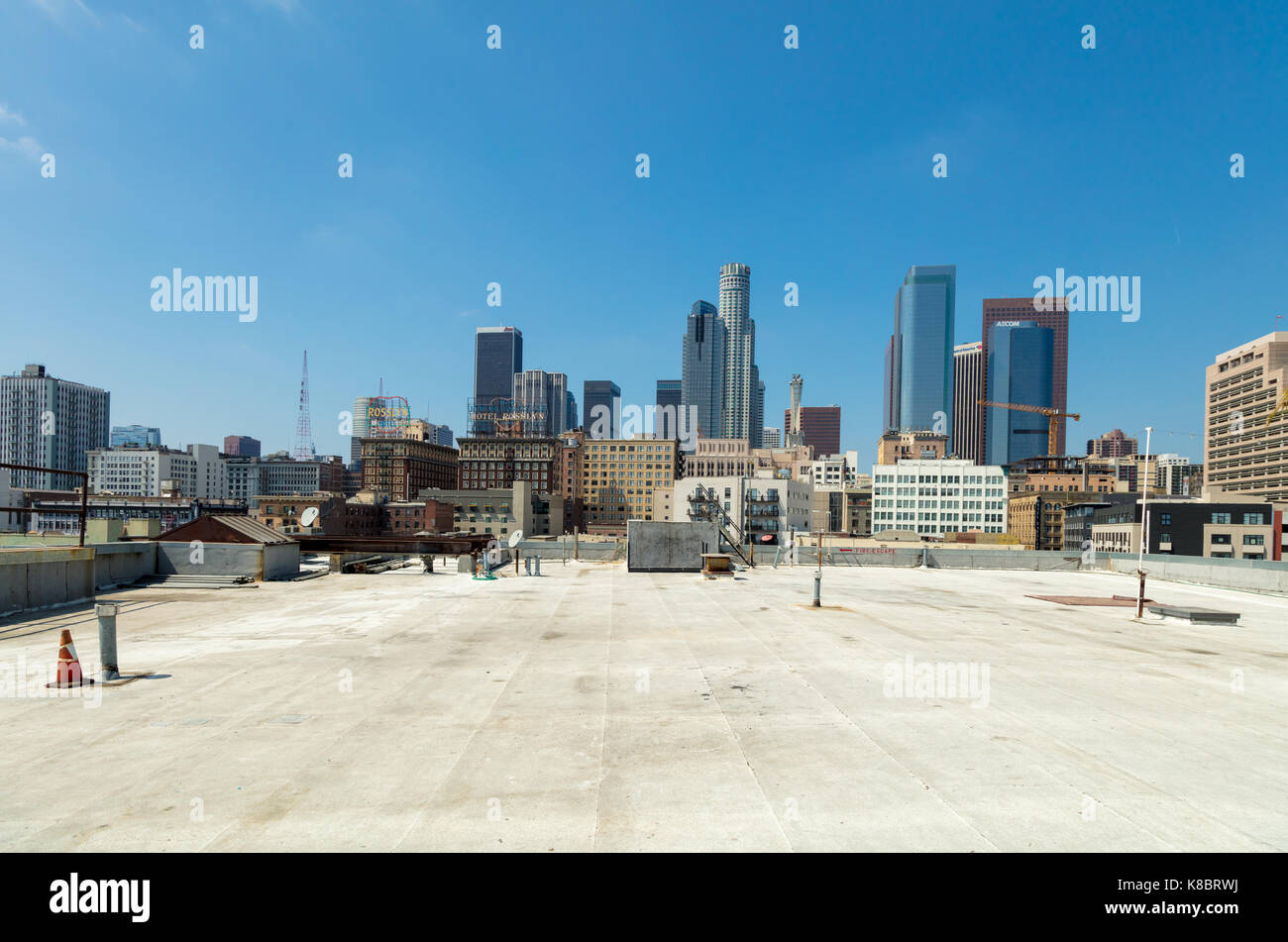 Los Angeles rooftop view 2017 Stock Photo