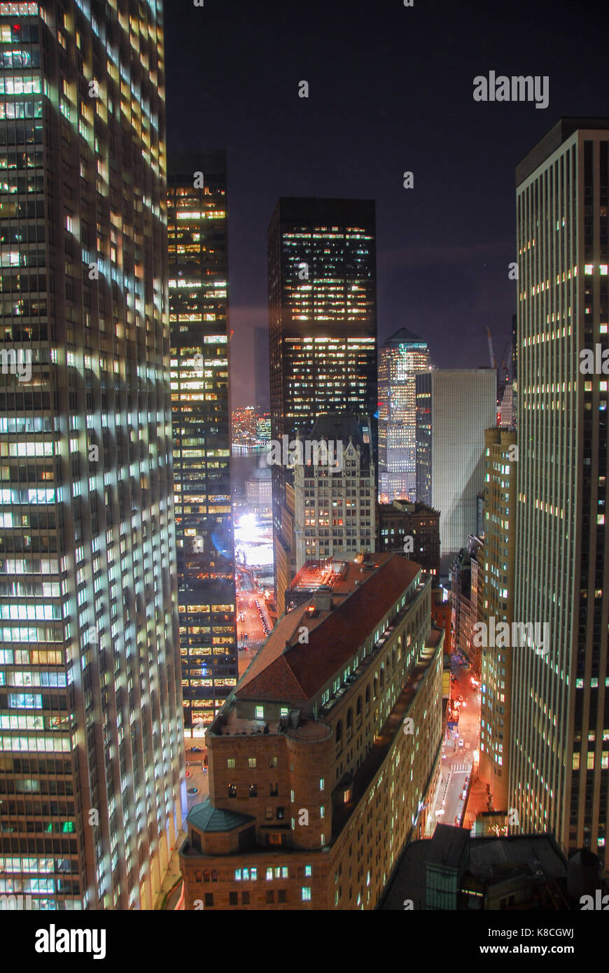 Aerial view of Lower Manhattan in New York City Stock Photo - Alamy