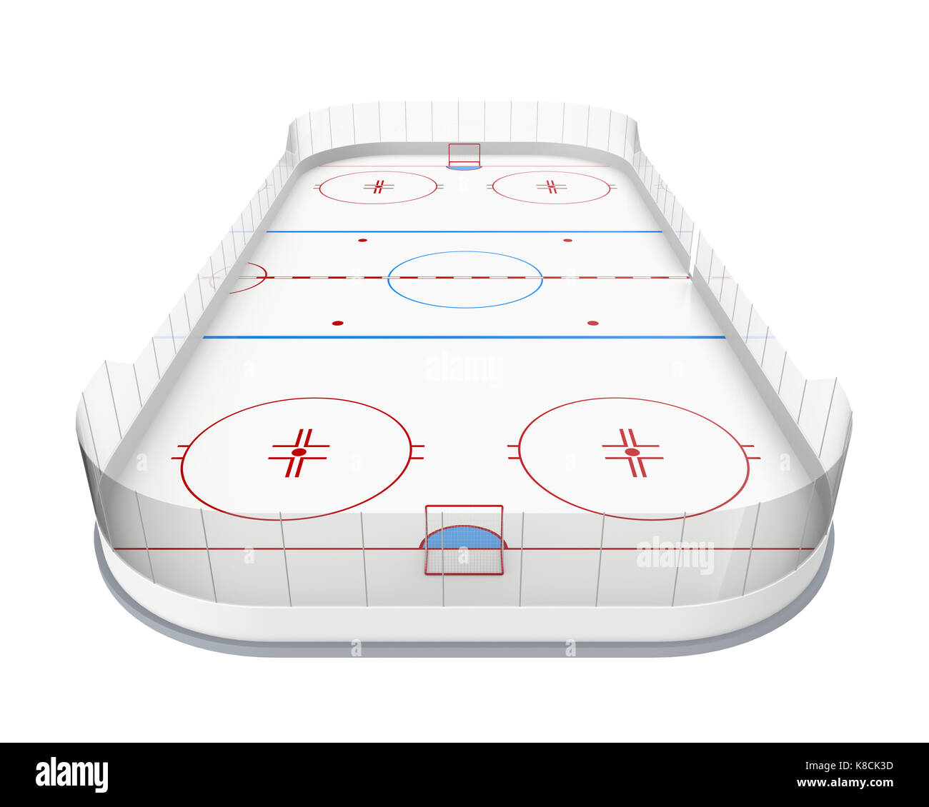 Ice Hockey Rink Isolated Stock Photo Alamy