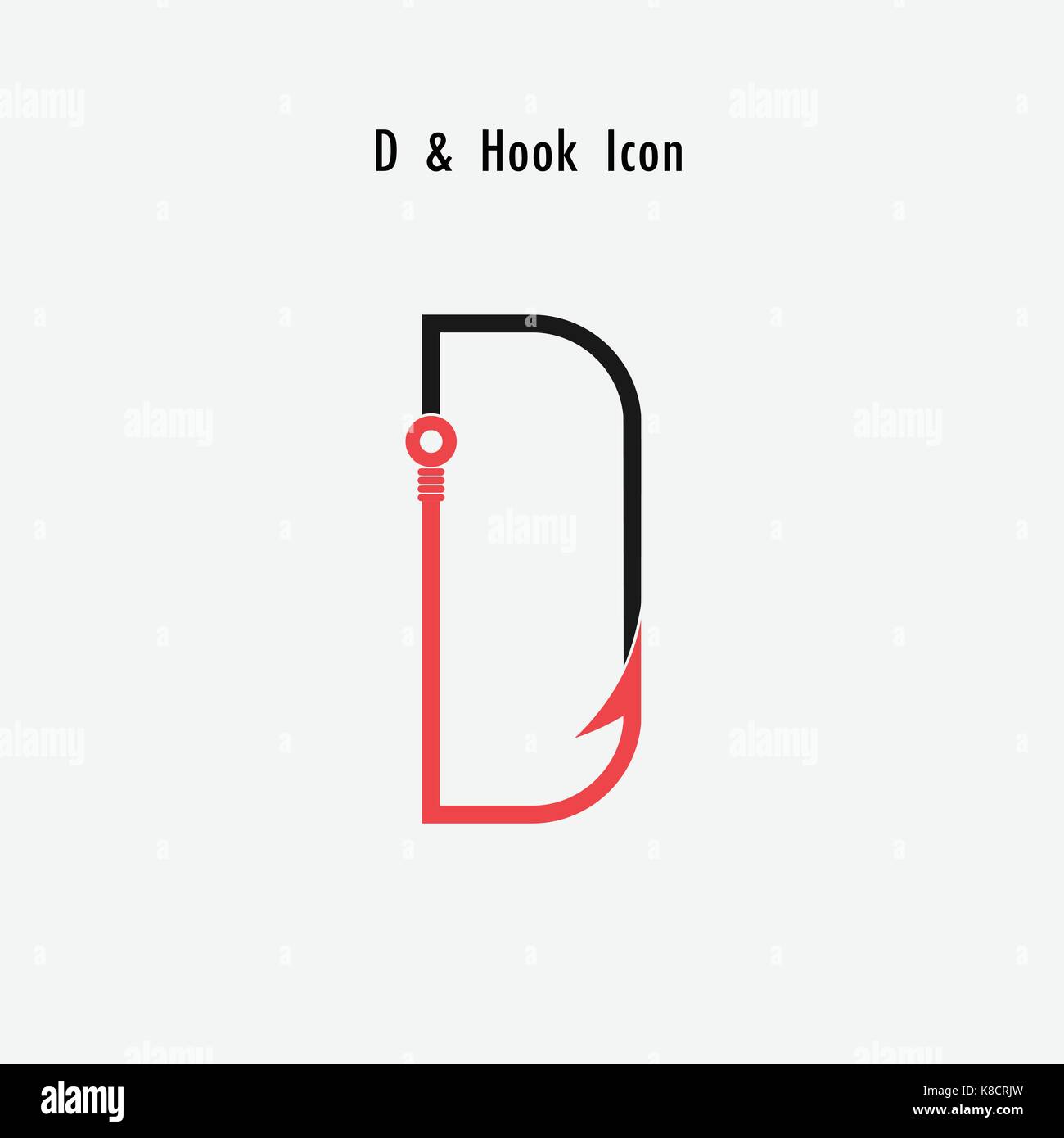 Letter d fish logo hi-res stock photography and images - Alamy