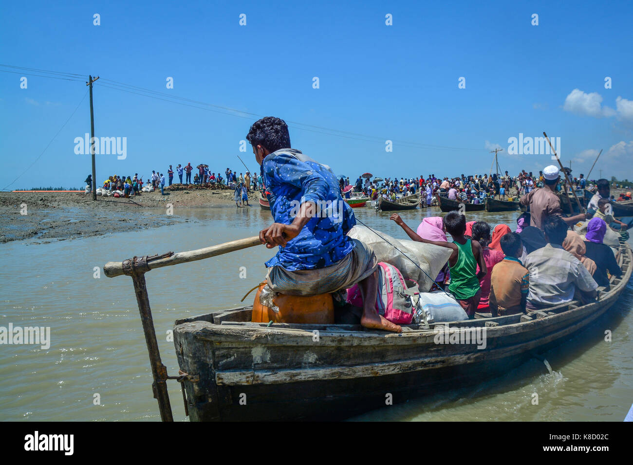 Rohingya refugees in Bangladesh . Stock Photo