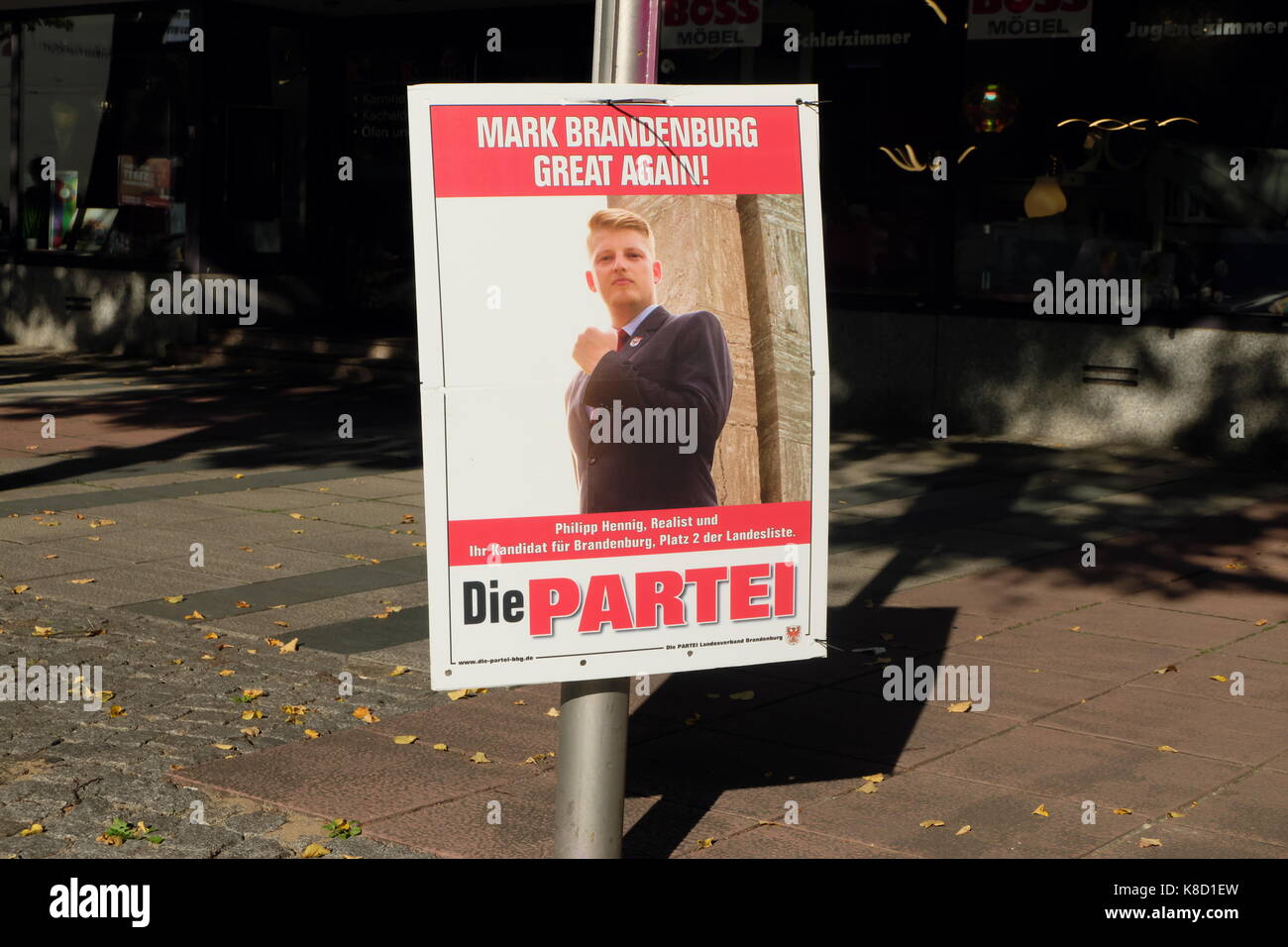 Election poster DIE PARTEI Stock Photo