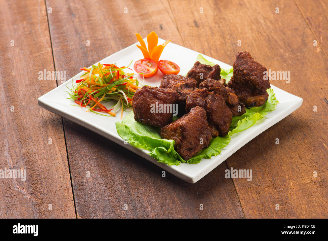 deep fried pork ribs Stock Photo Alamy