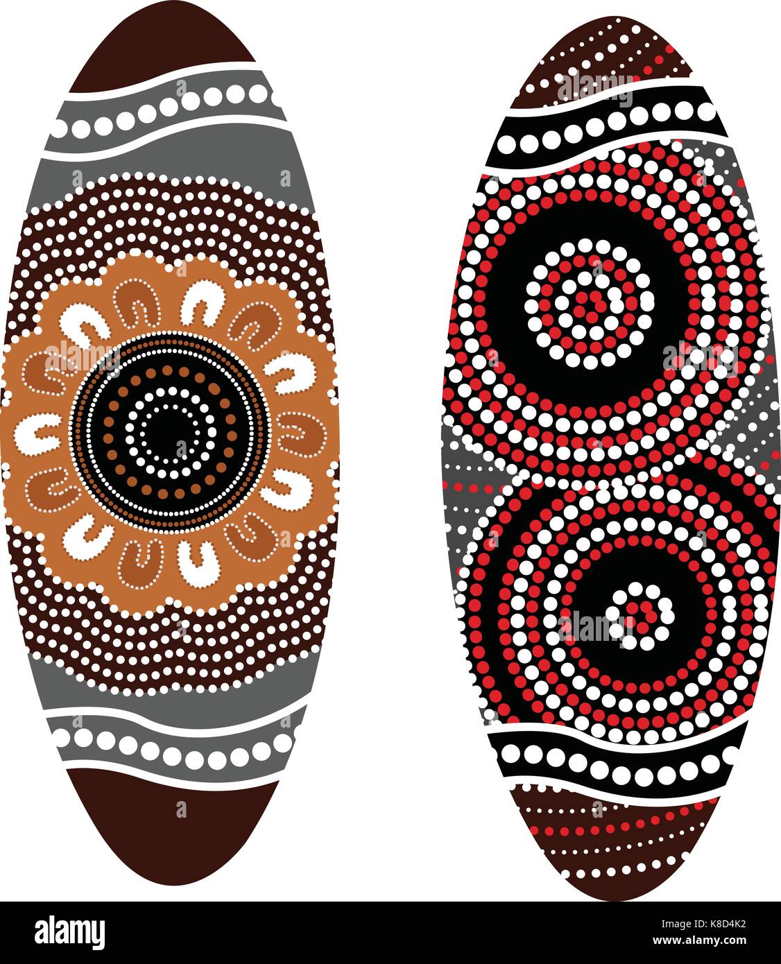 Aboriginal shield (Vector art). Illustration based on aboriginal style