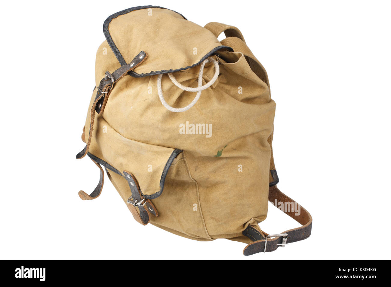 Big Tuna Fish Vintage Canvas Rucksack Backpack with Leather Straps Big Tuna Fish Vintage Canvas Rucksack Backpack with Leather Straps