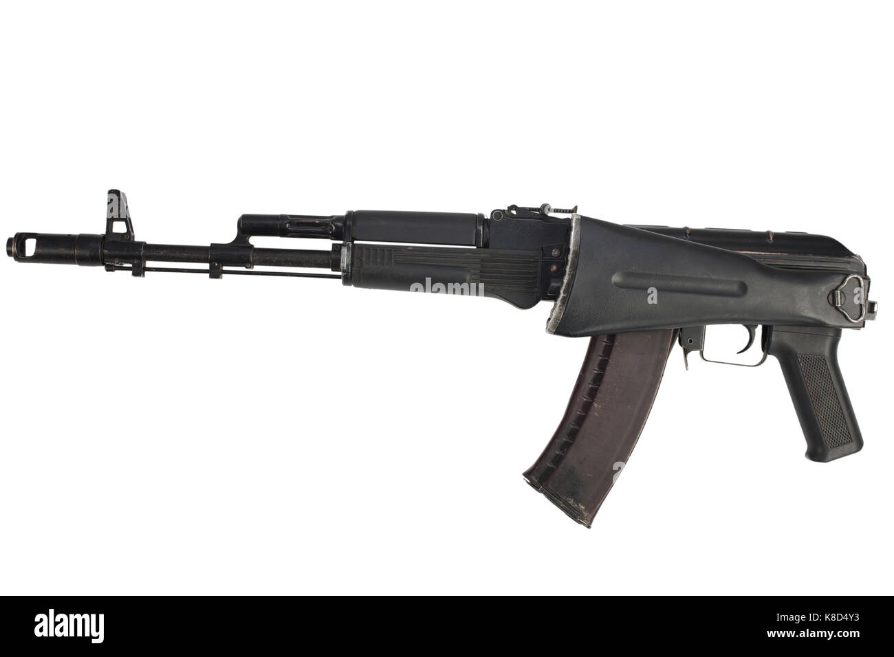 kalashnikov AK 74M assault rifle on white Stock Photo - Alamy