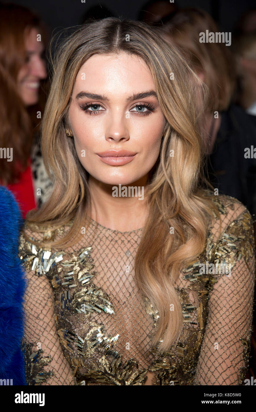 Chloe Lloyd on the front row during the Julien Macdonald London Fashion  Week SS18 show held at No 1 Invicta Plaza, London Stock Photo - Alamy