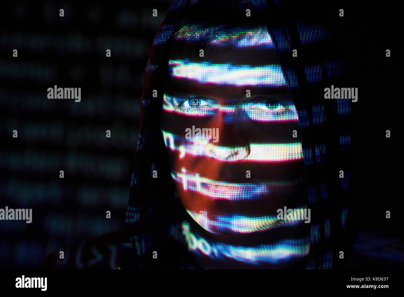 Cyber attack unrecognizable hooded hi-res stock photography and images ...