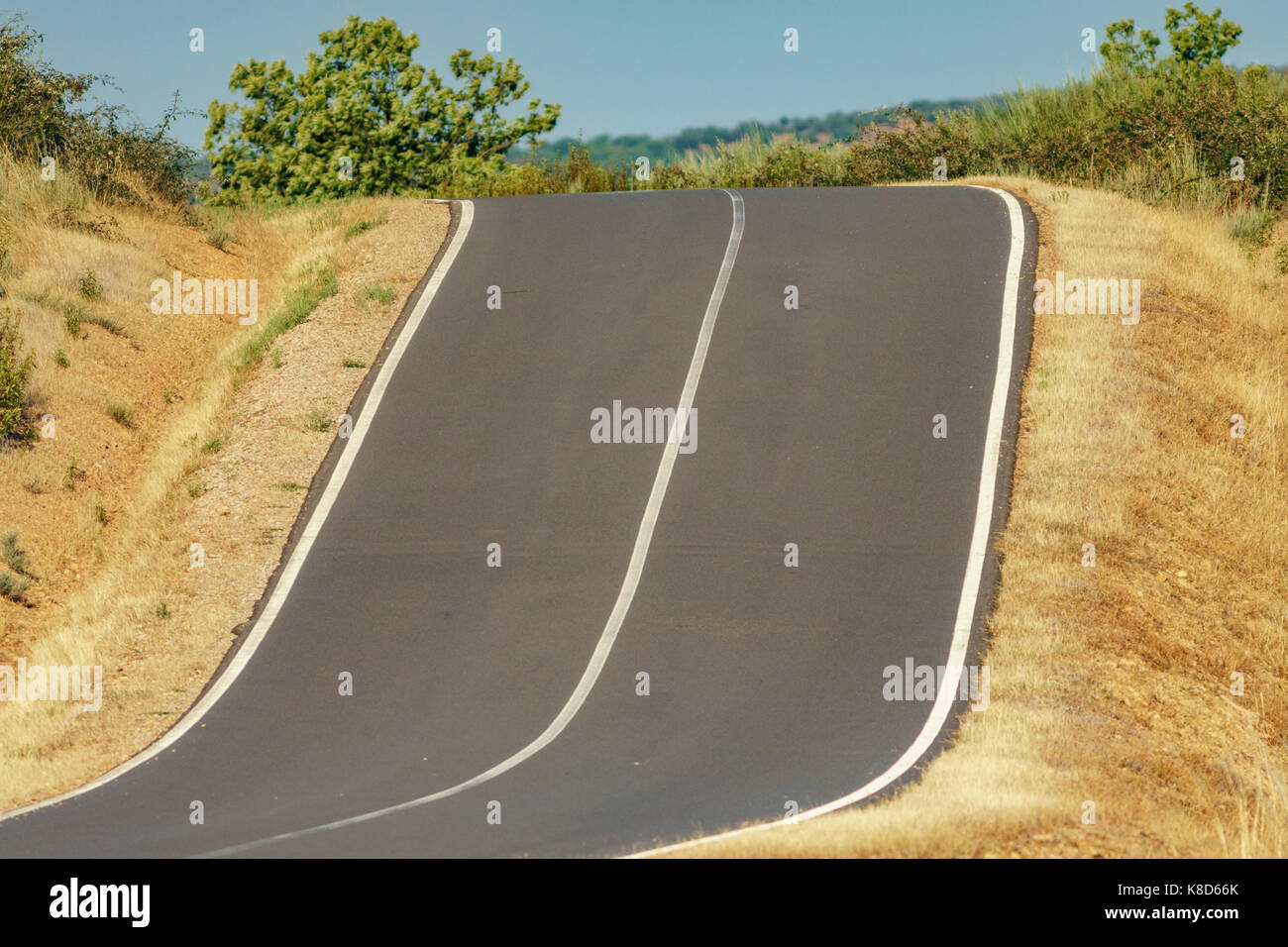 High slope road Stock Photo Alamy
