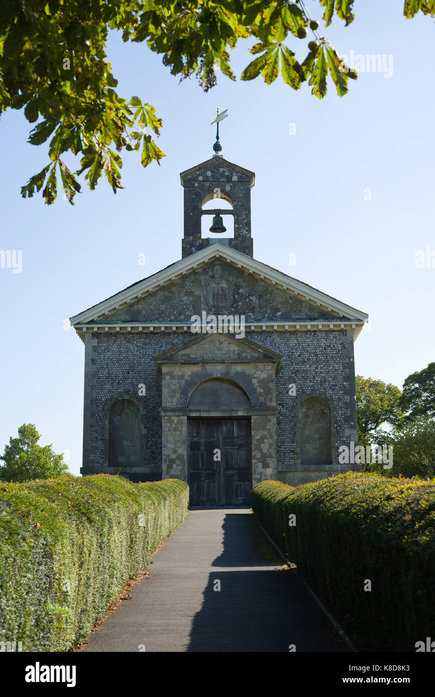 Saint Mary the Virgin church in Glynde, East Sussex. Stock Photo