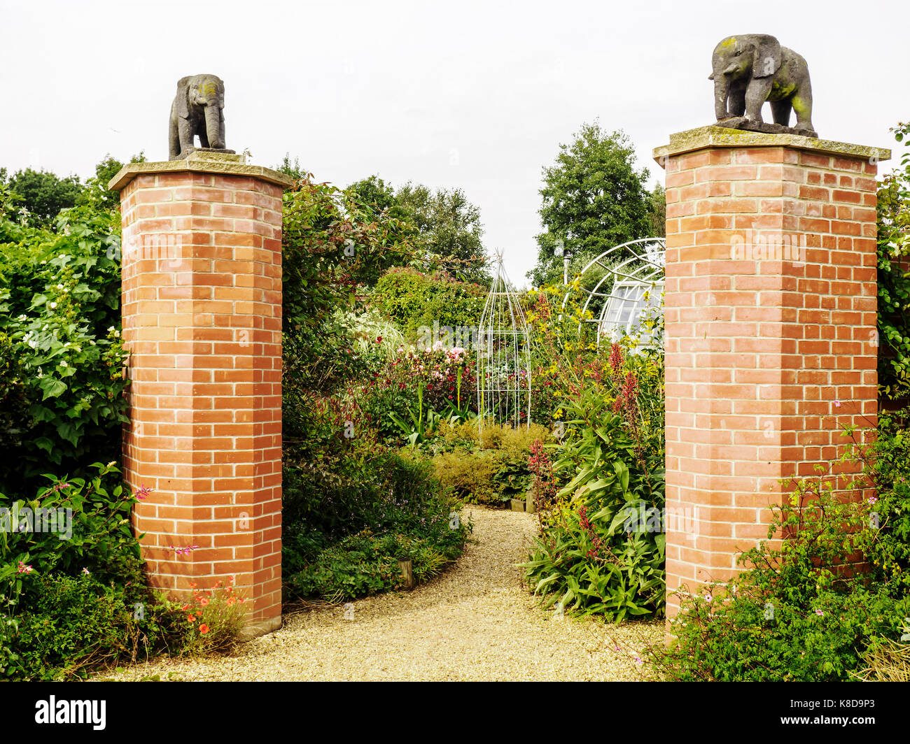 The Old Vicarage Garden in East Ruston, Norfolk, UK are a well known tourist attraction and were created by Alan Gray and his partner Stock Photo