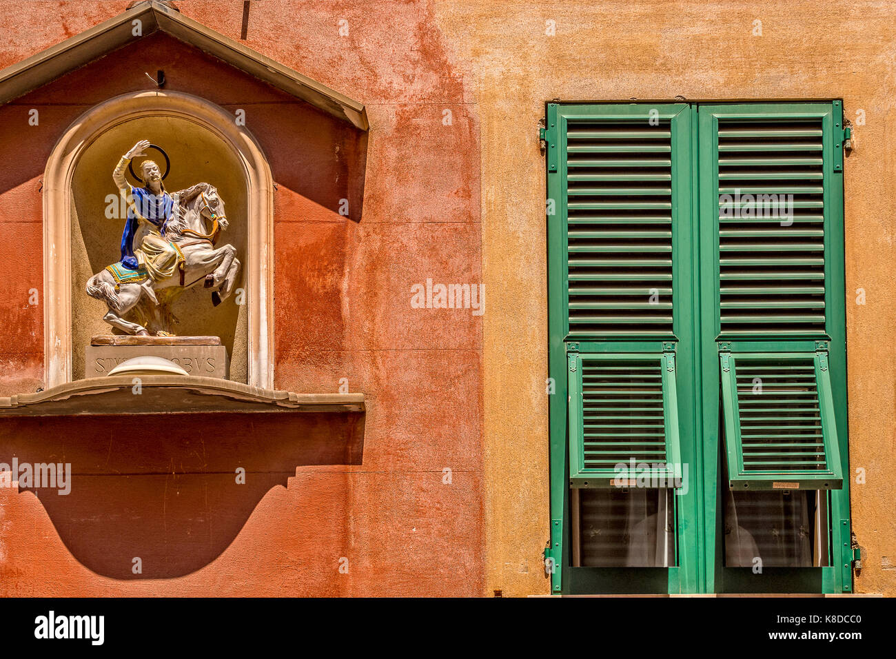 Italy Liguria Chiavari - historic center edicola votive Stock Photo