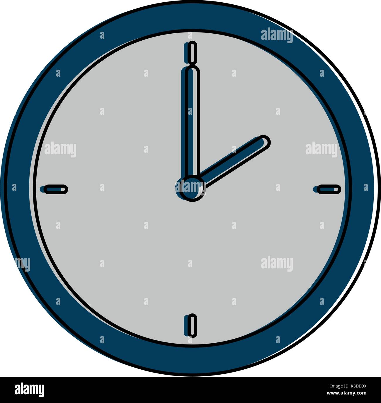 time clock isolated icon vector illustration design Stock Vector Image ...