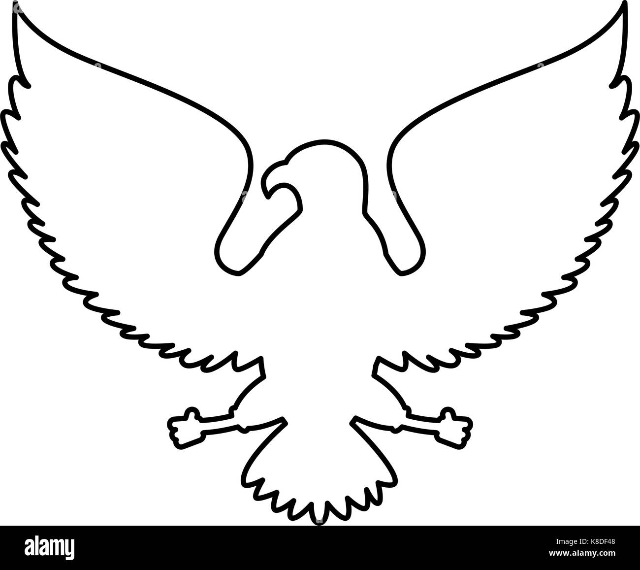 National bird and animal of united states of america Black and White ...