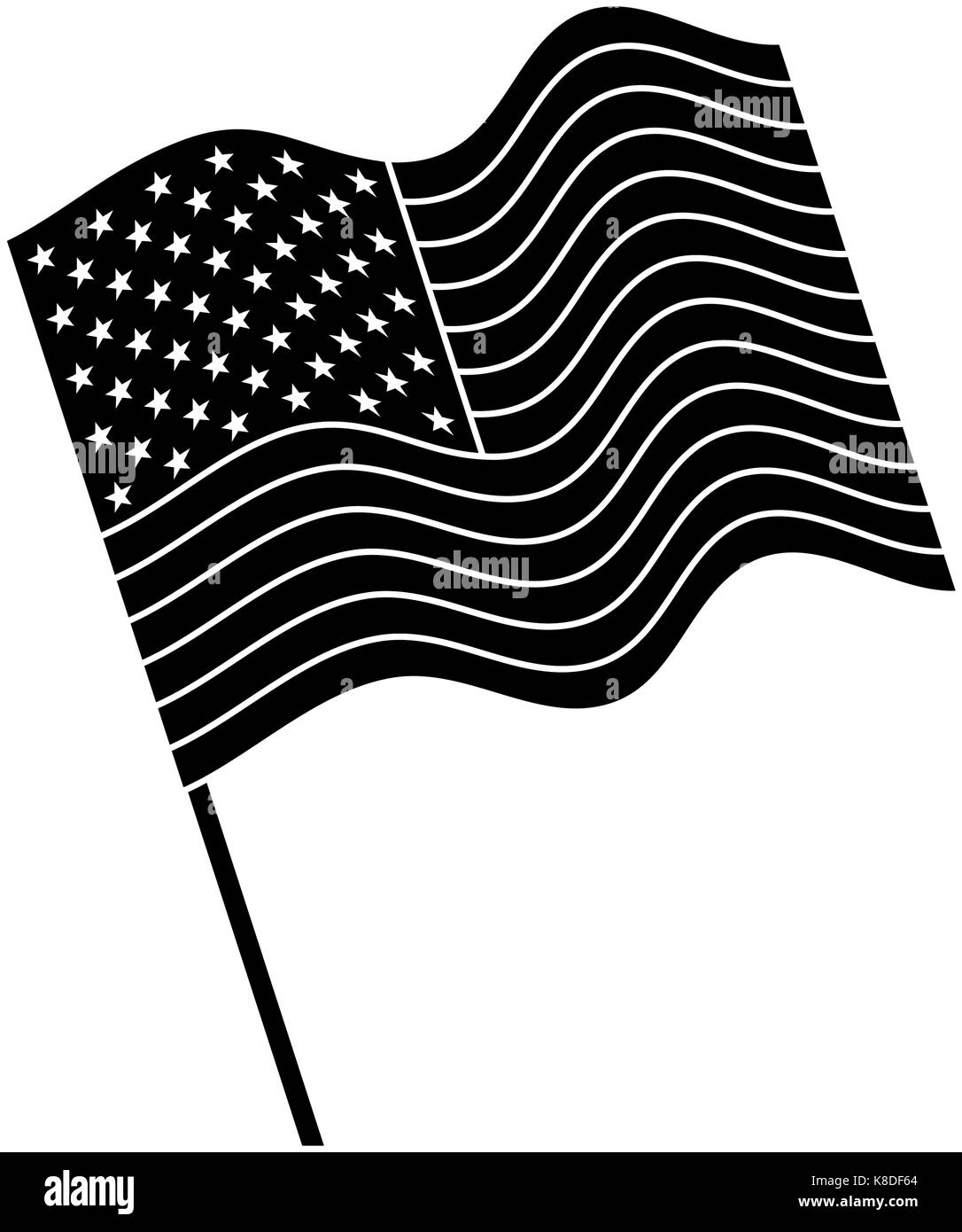 united states of america flag vector illustration design Stock Vector ...