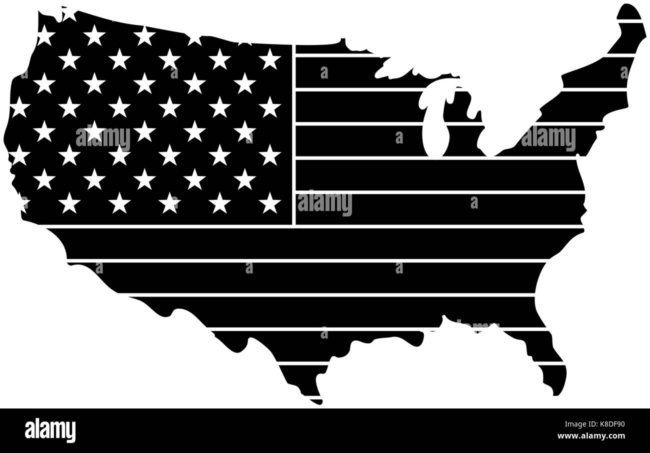united states of america map vector illustration design Stock Vector ...