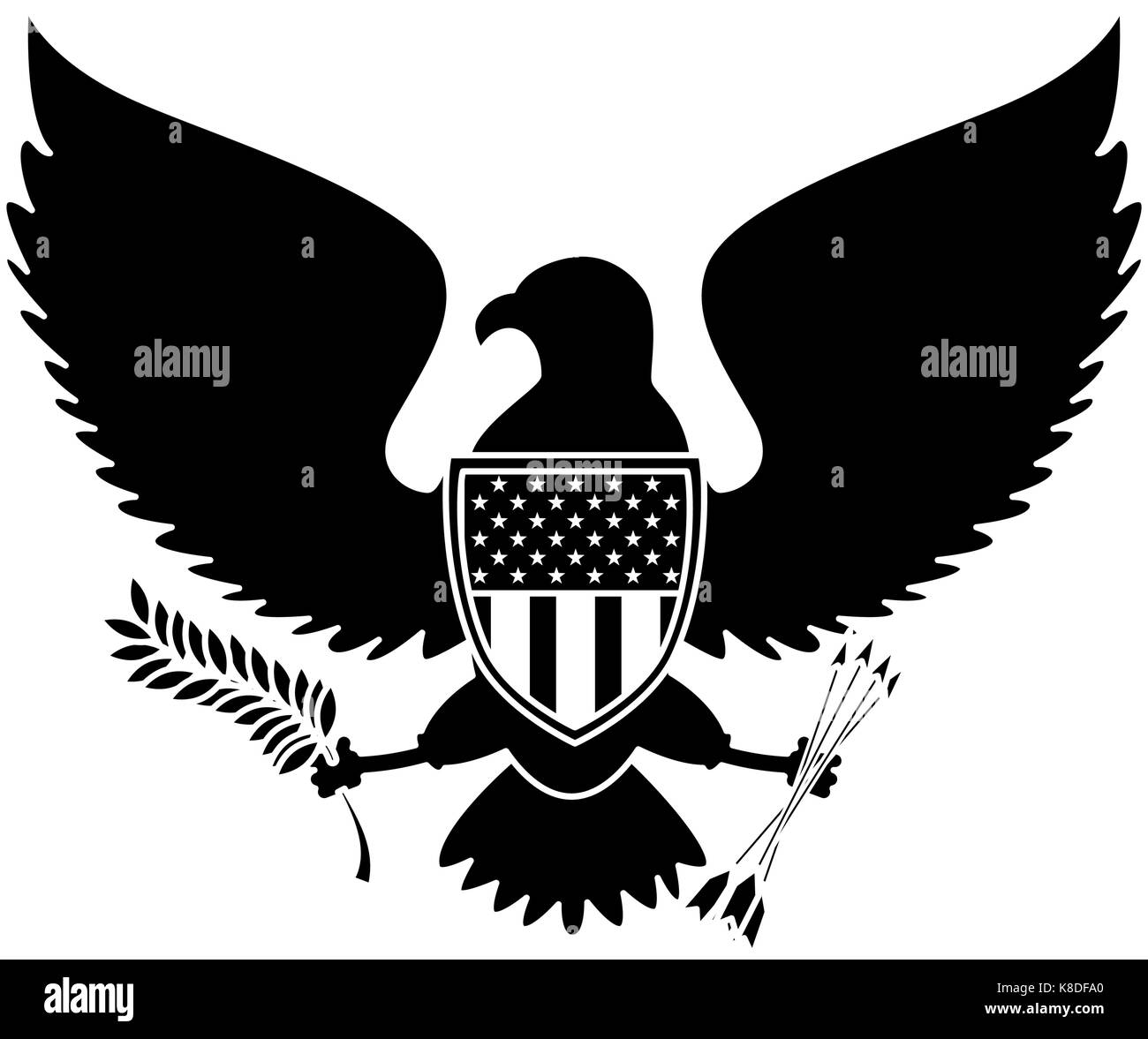 united states of america eagle vector illustration design Stock Vector
