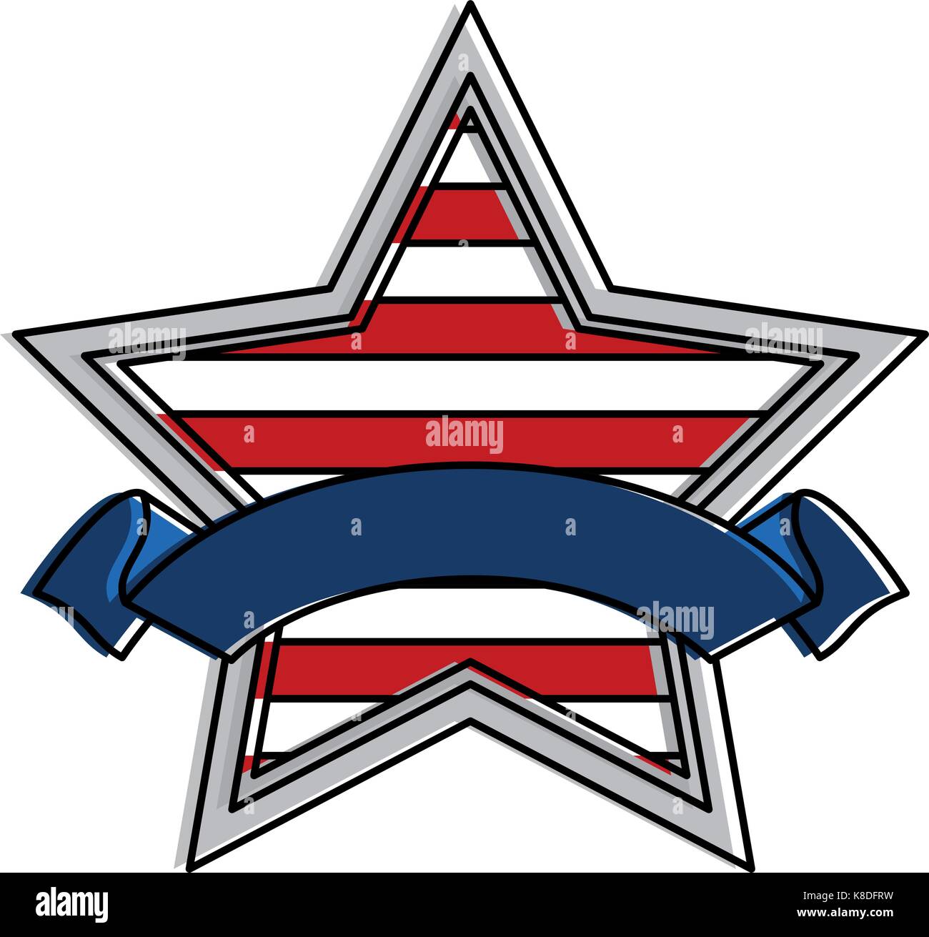 star with united states of america flag Stock Vector Image & Art - Alamy