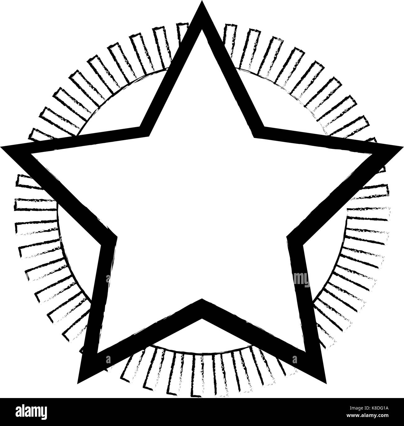 star with united states of america flag Stock Vector Image & Art - Alamy