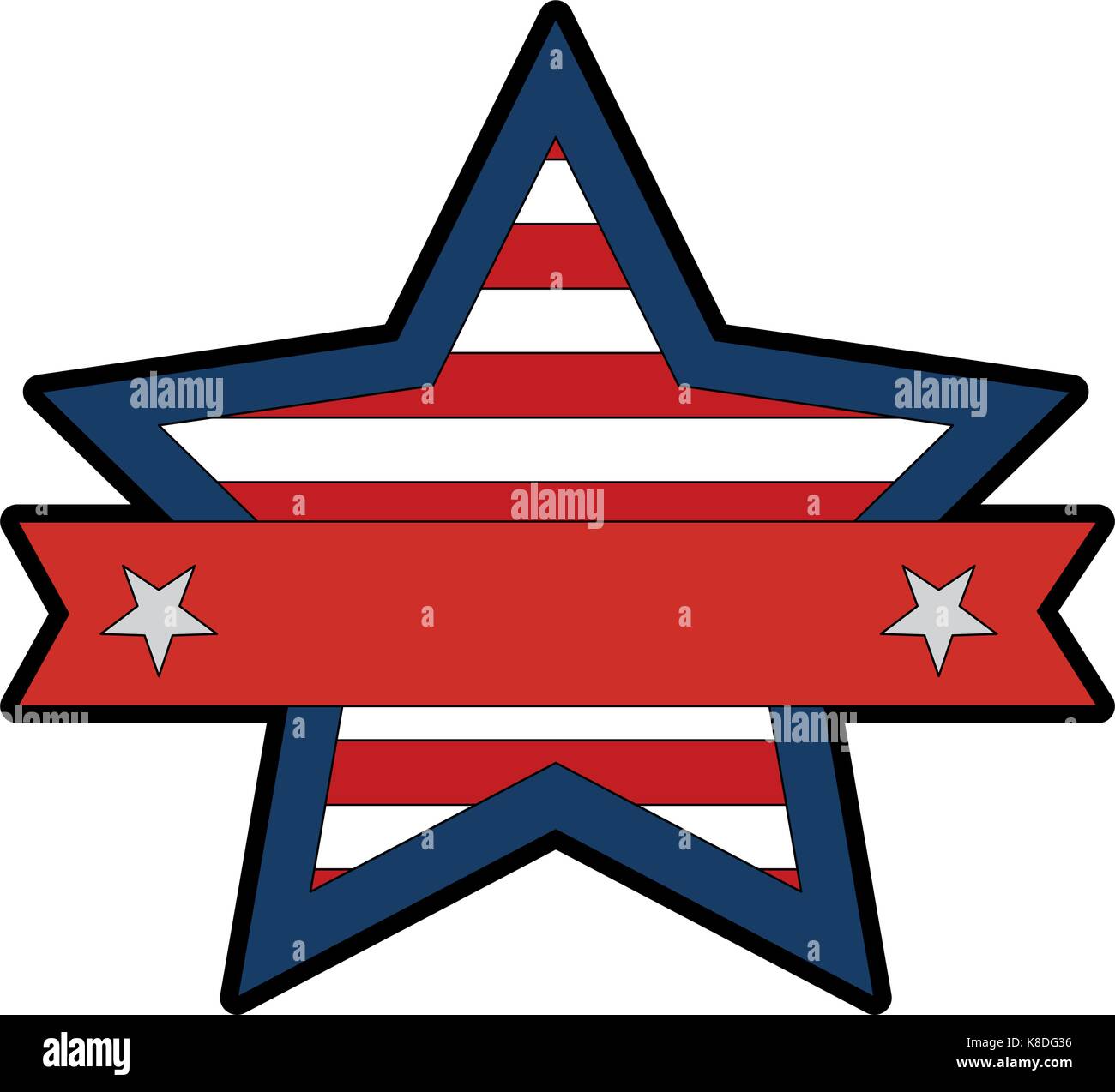 star with united states of america flag Stock Vector Image & Art - Alamy