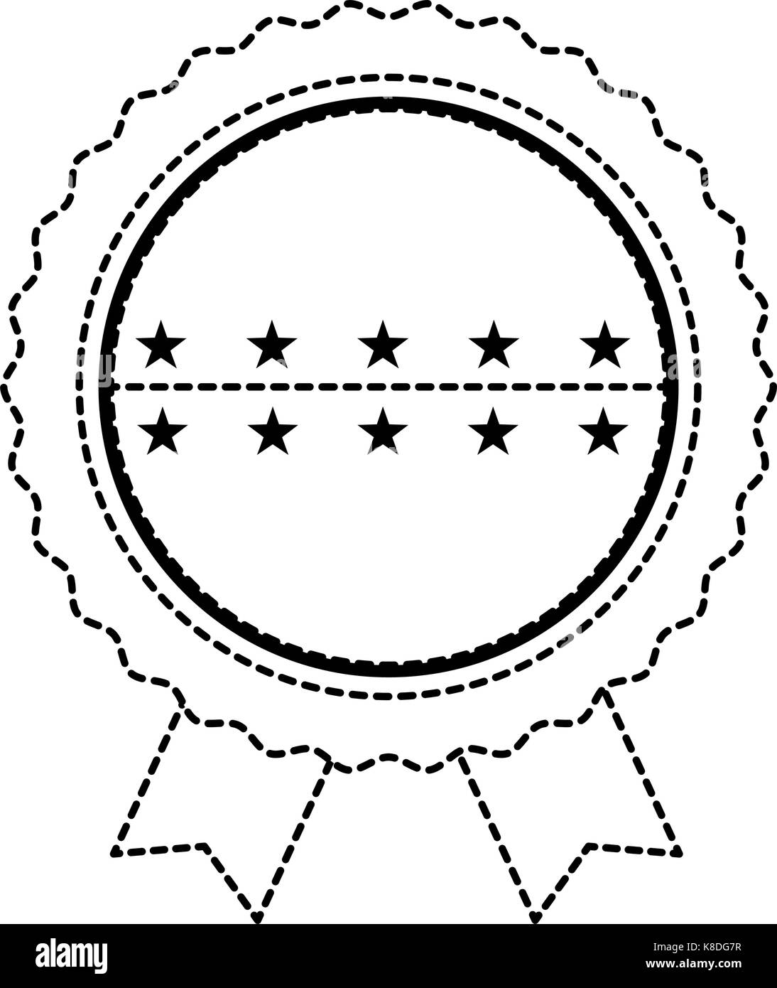 united states of america seal with ribbon vector illustration design ...