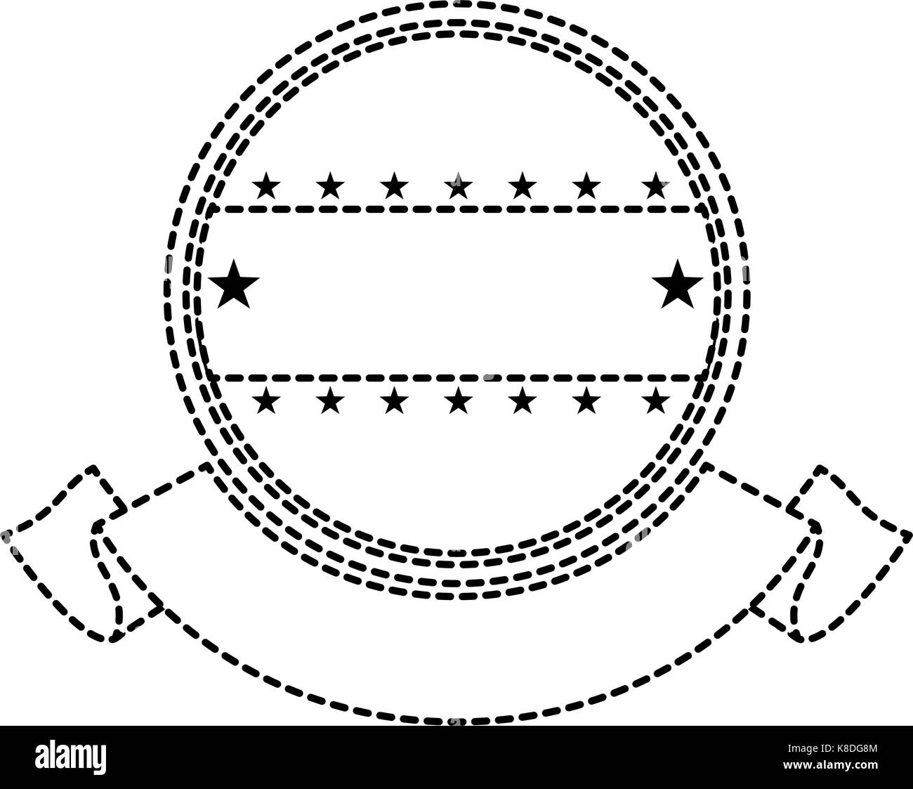 united states of america seal with ribbon vector illustration design ...