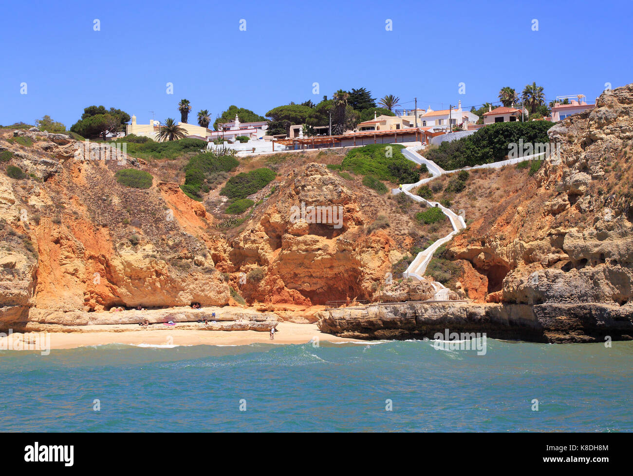 Praia do Paraiso (Paradise Beach) in Algarve area, Portugal Stock Photo