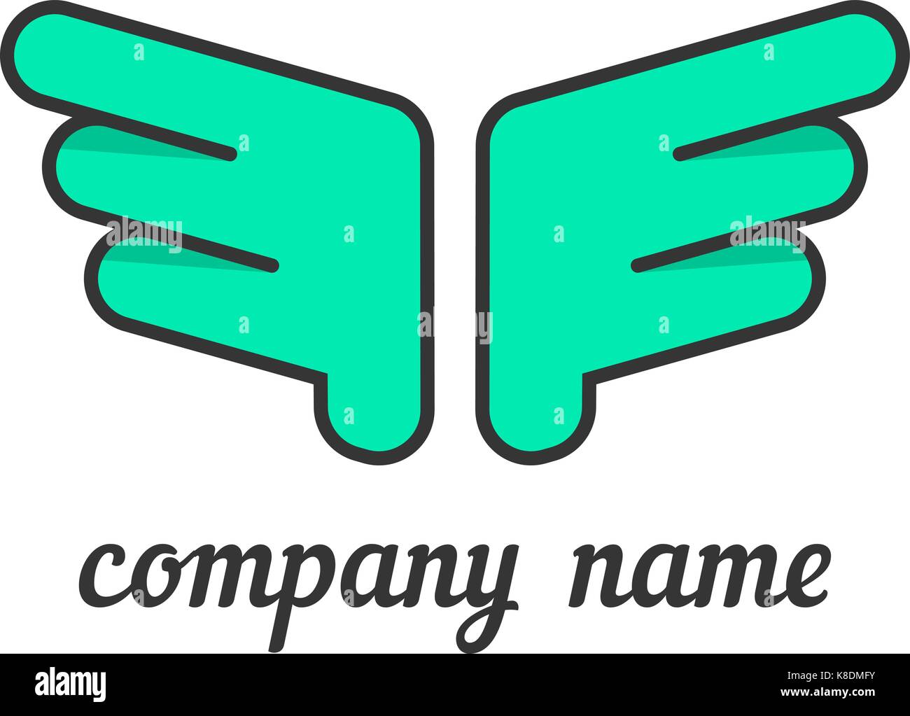 green wings like company branding Stock Vector Image & Art - Alamy