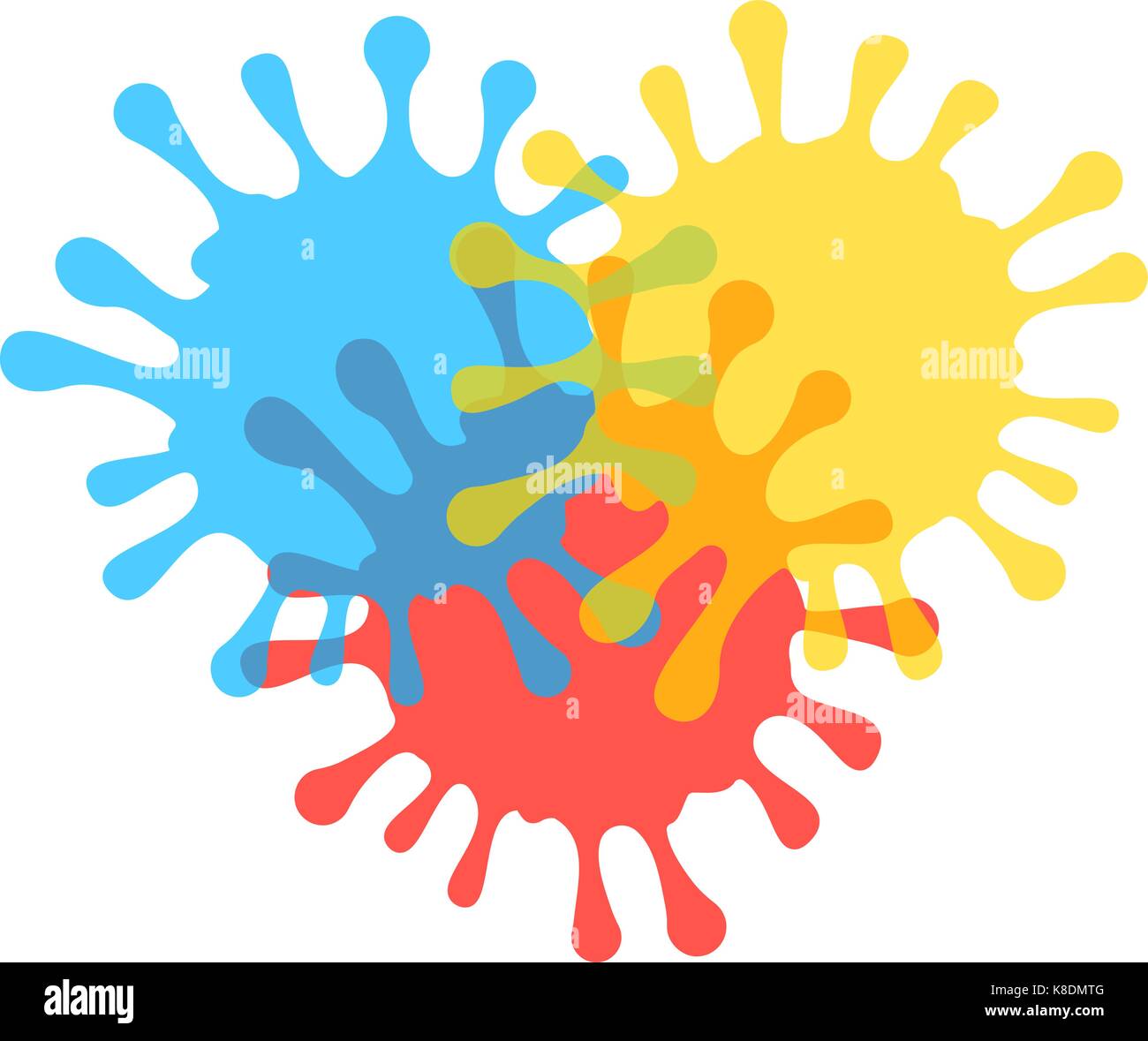colored and transparent ink stains Stock Vector Image & Art - Alamy