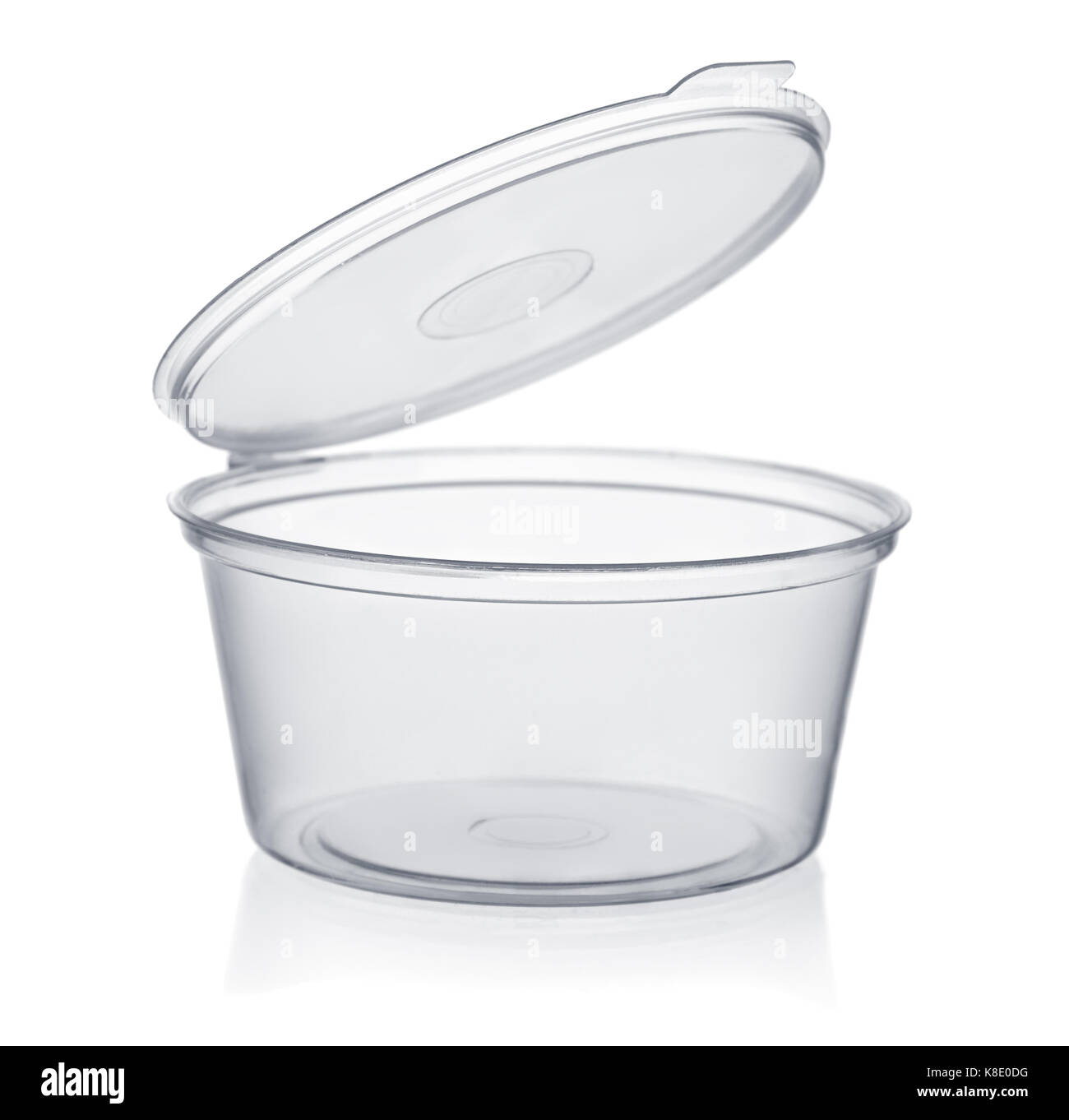 Plastic disposable sauce cup isolated on white Stock Photo Alamy