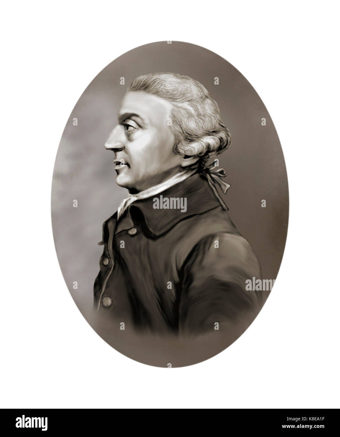 Adam Smith, 1723 - 1790, Scottish Economist, Author, Philosopher Stock Photo