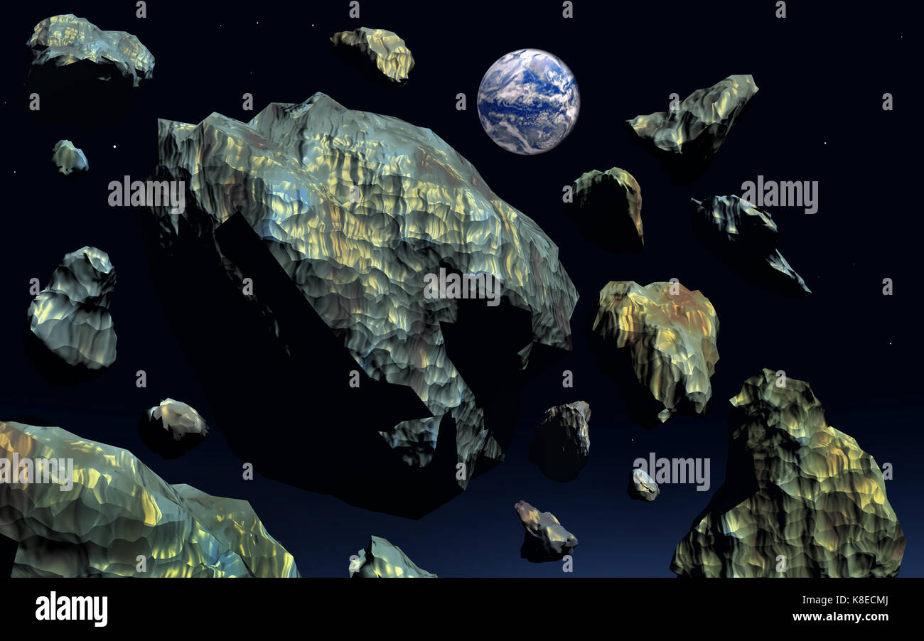 Asteroid heading for earth hires stock photography and images Alamy