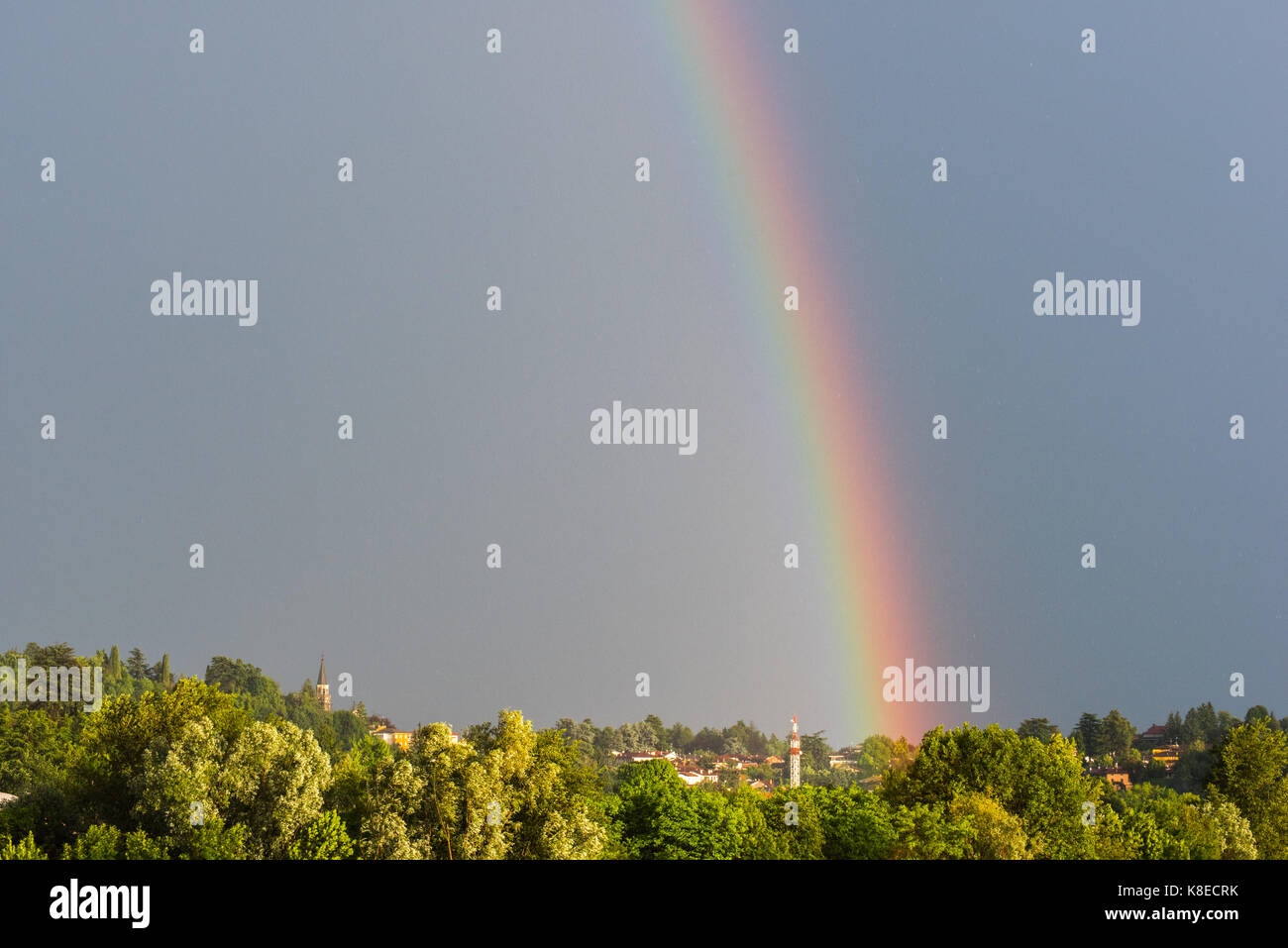 Rainbow horizon illustration hi-res stock photography and images - Alamy