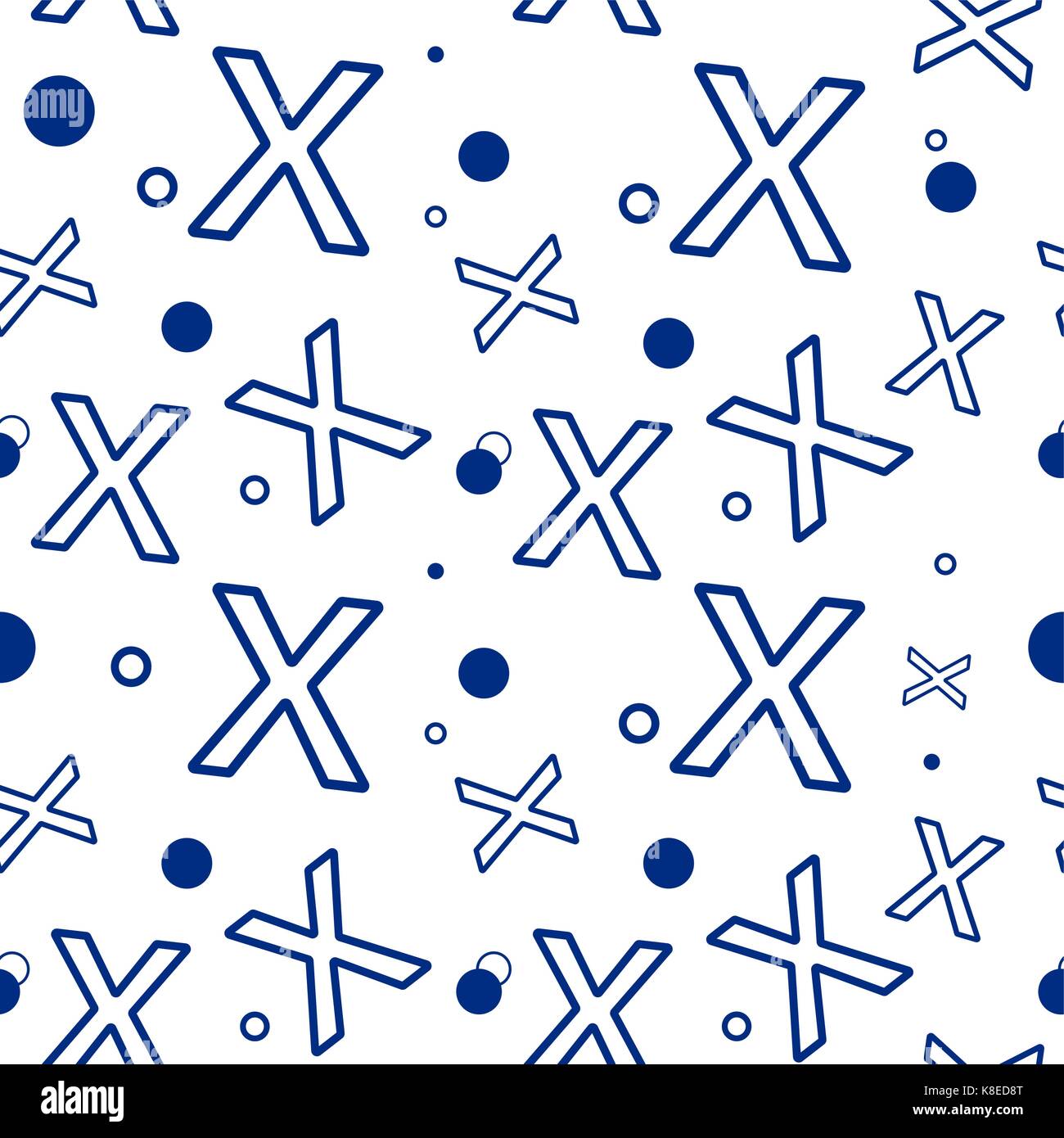 Seamless X pattern and circles Stock Vector Image & Art - Alamy