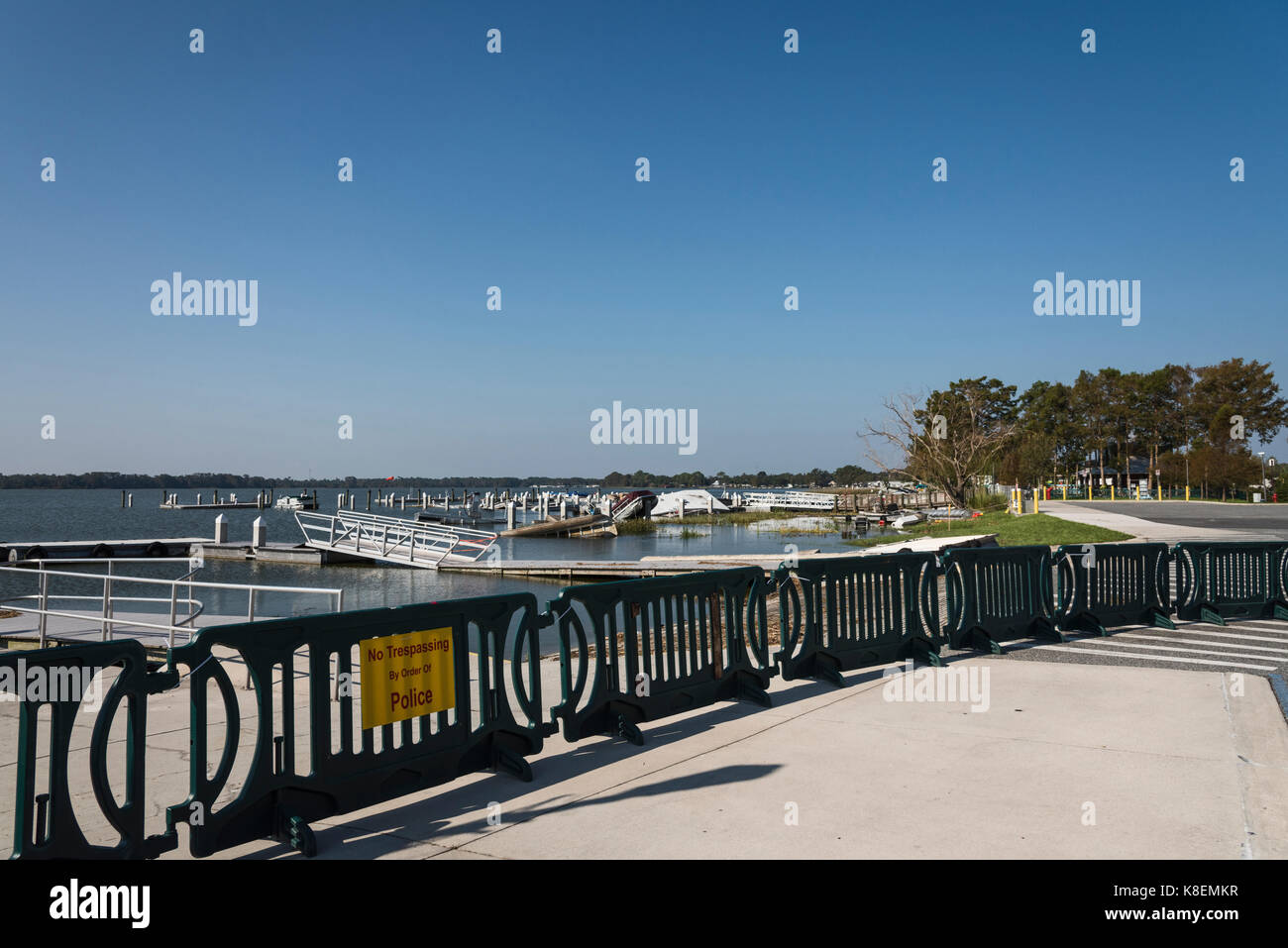 Boats damaged from Hurricane Irma in Tavares, Florida Stock Photo Alamy