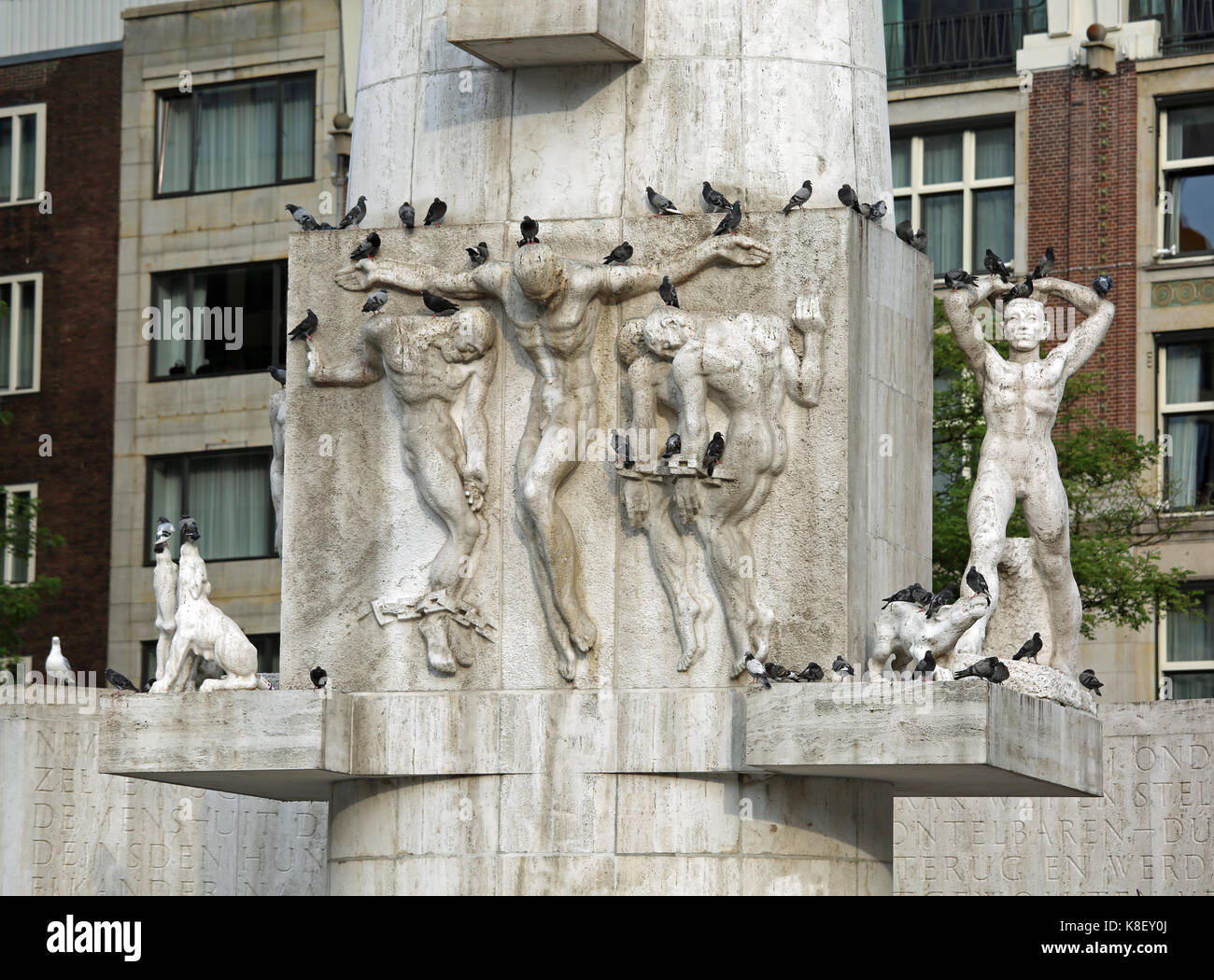 large high column called Nationaal Monument meaning National Monument ...