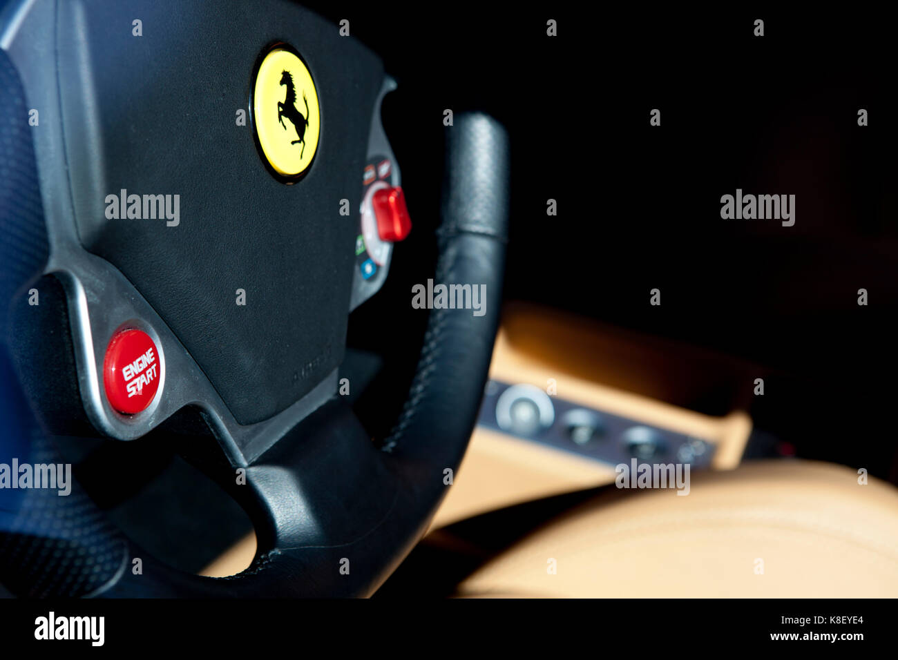 Ferrari steering wheel hires stock photography and images Alamy