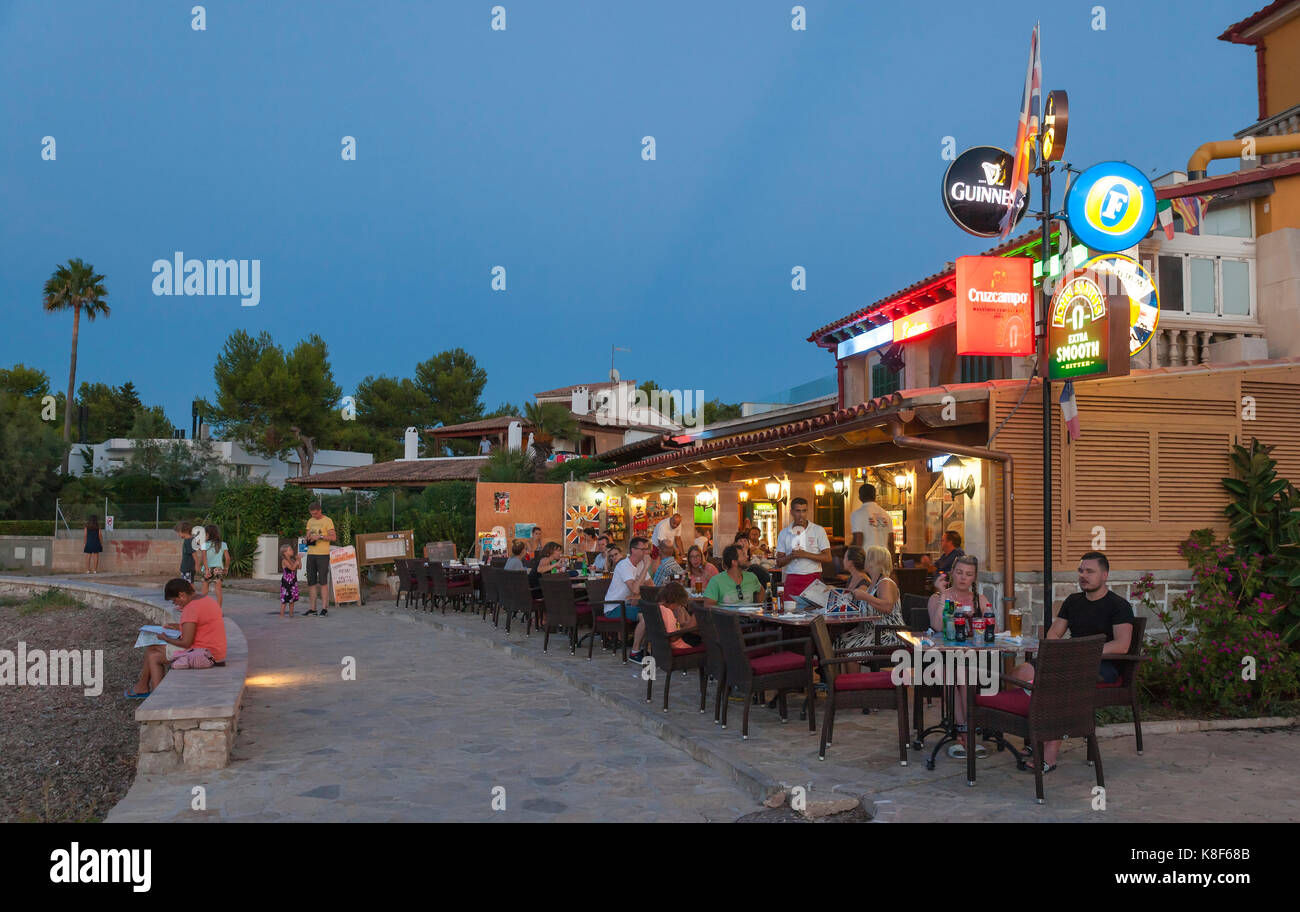 Typical Spanish bar, Alcudia, Mallorca. Stock Photo