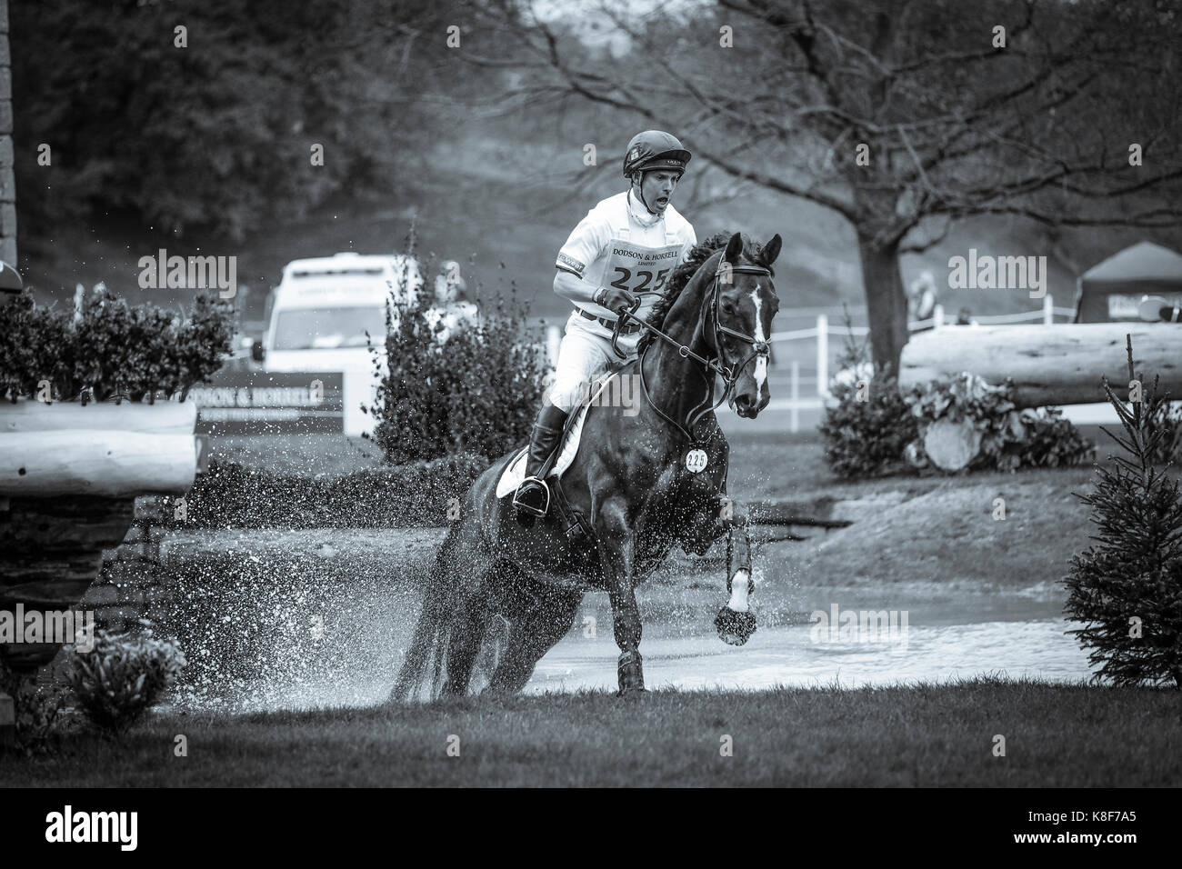 Harry Meade on the cross country course at the Chatsworth International